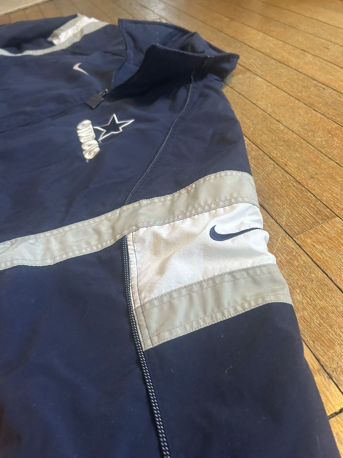 Nike Vintage 90s Dallas Cowboys Sideline Jacket Size US XL / EU 56 / 4 - 4 Thumbnail