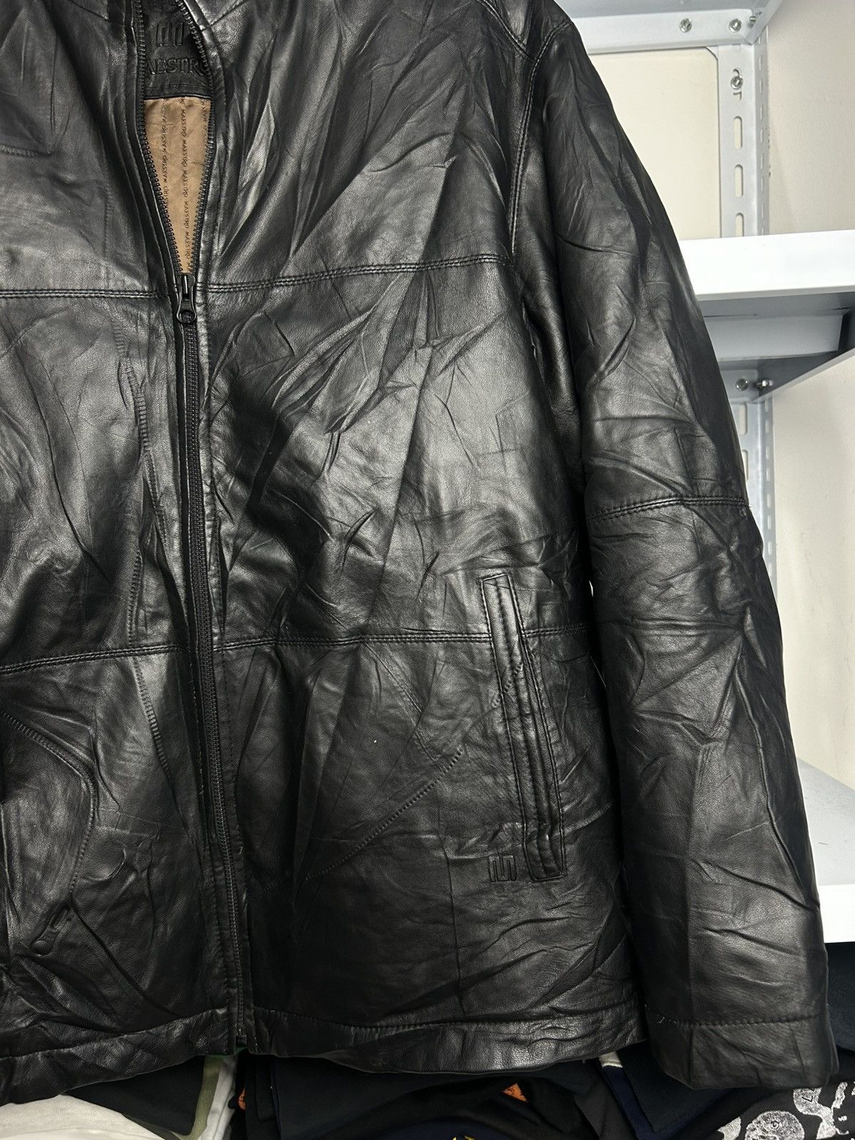 Japanese Brand VINTAGE 2005 MAESTRO LATHER JACKET Size US L / EU 52-54 / 3 - 3 Thumbnail