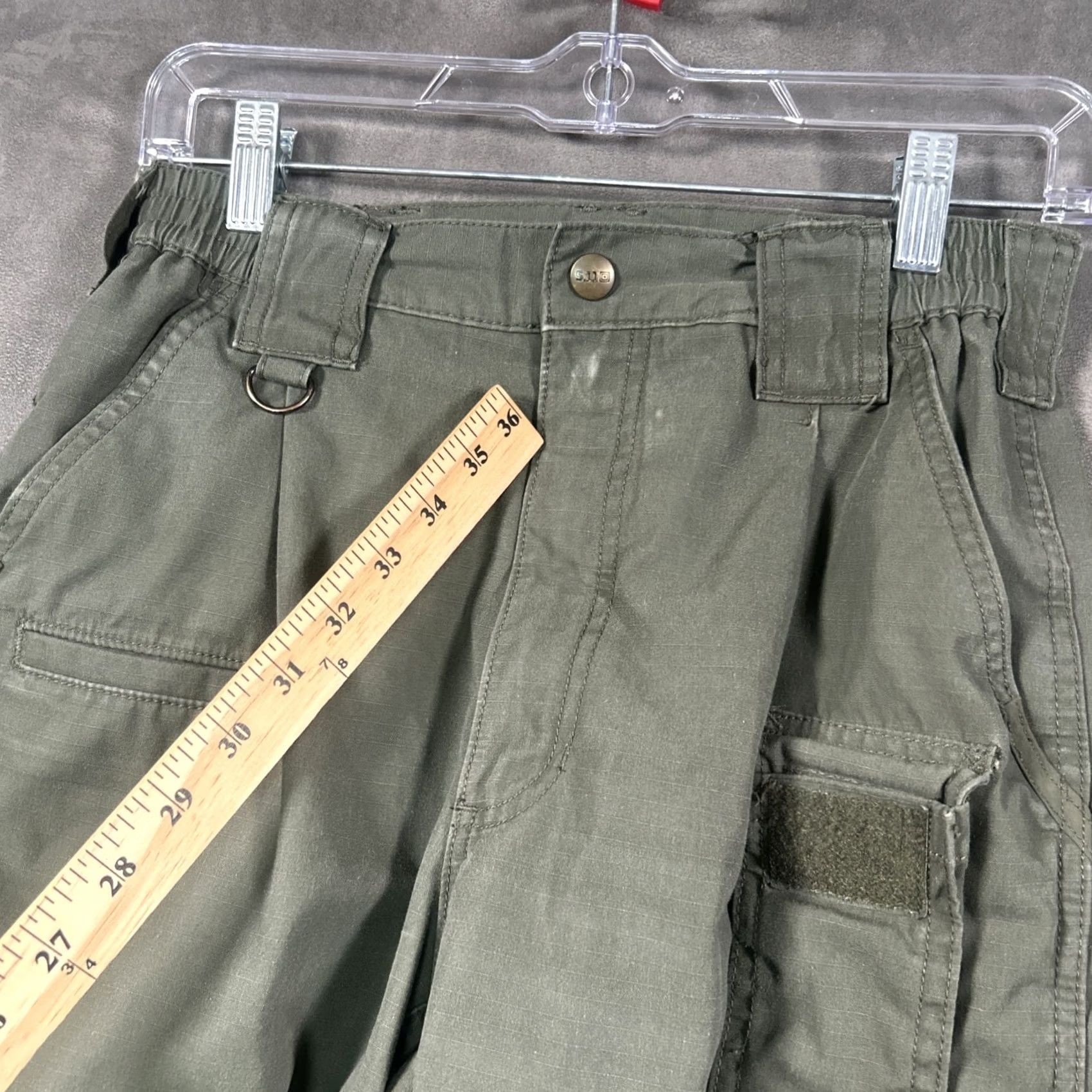 Vintage 5.11 Tactical Mens Regular Fit Taclite Pro Ripstop Cargo Pants Green 28x32 Size US 28 / EU 44 - 7 Thumbnail
