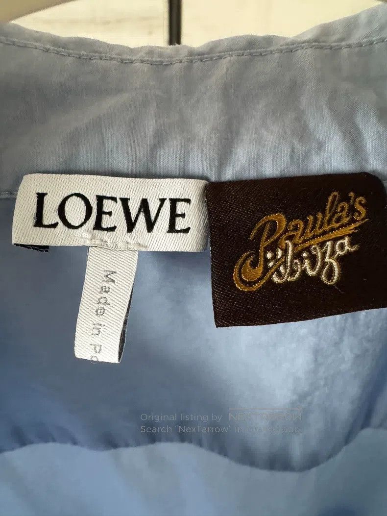 Loewe Loewe SS24 Hollow-Out Embroidered Logo Short-Sleeve Polo S Size XXS / US 00 / IT 34 - 3 Thumbnail