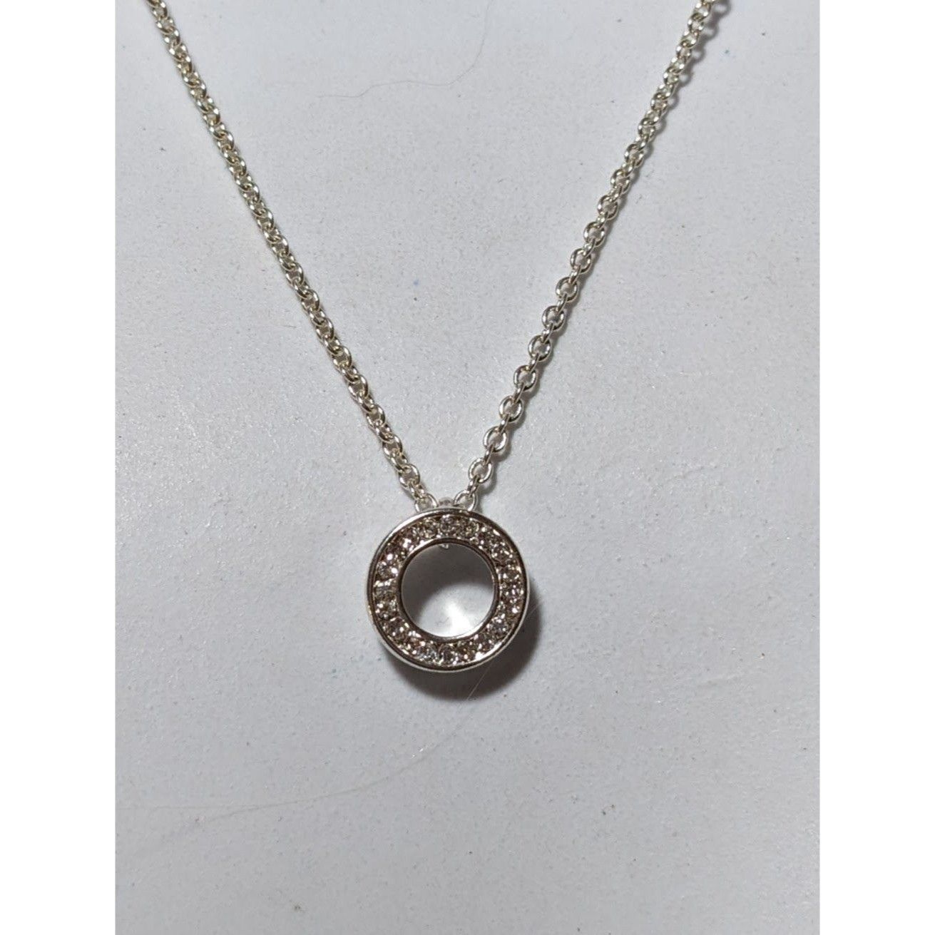 Other Minimalist Glam Silver Rhinestone Pendant Necklace Size ONE SIZE - 7 Thumbnail