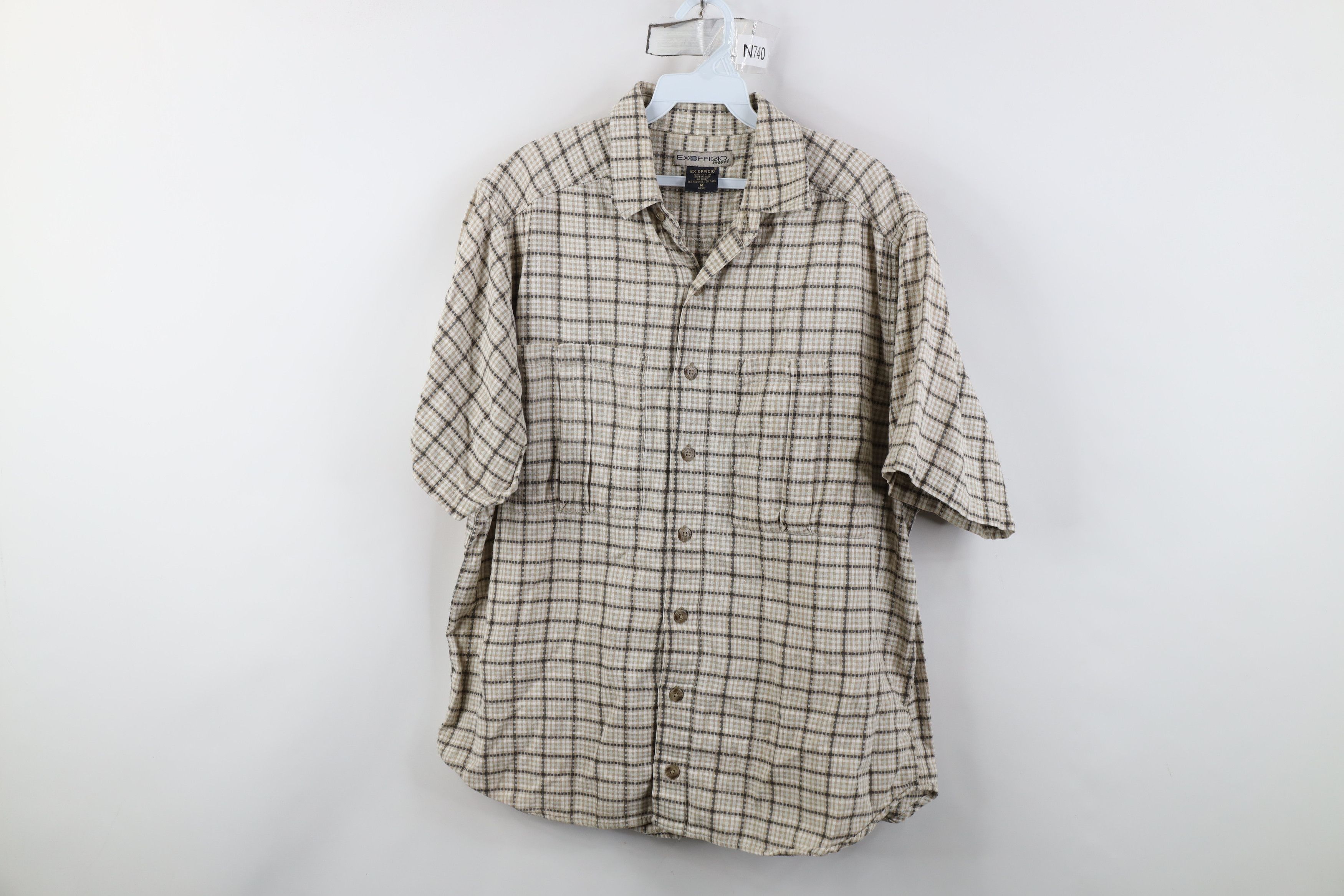 ExOfficio Vintage ExOfficio Weave Short Sleeve Collared Button Shirt Size US M / EU 48-50 / 2 - 1 Thumbnail