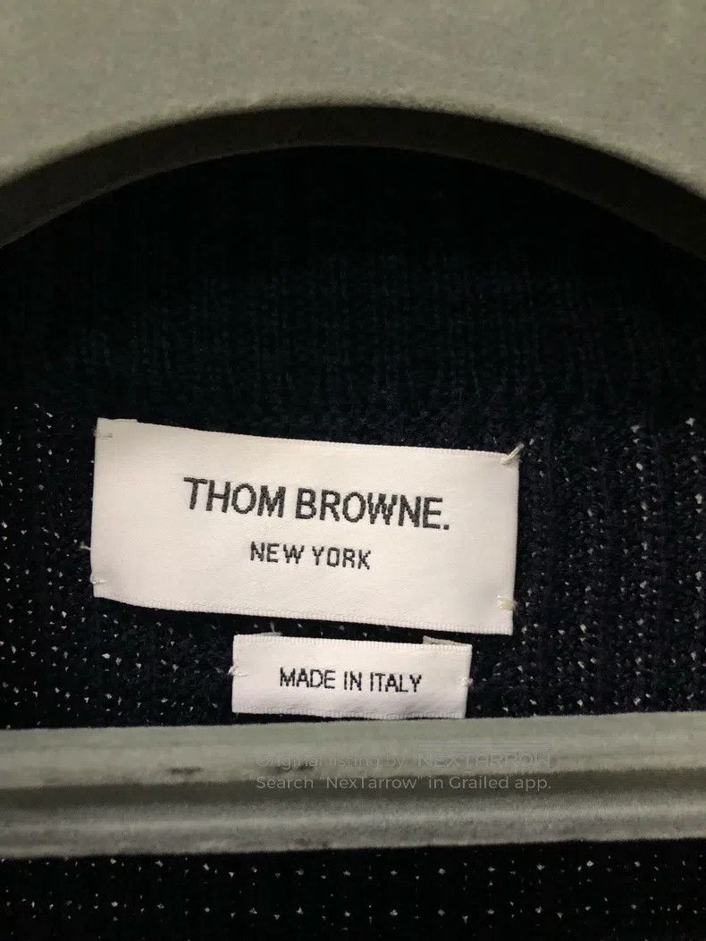 Thom Browne Thom Browne Knitted sweater with purling Size US S / EU 44-46 / 1 - 4 Thumbnail
