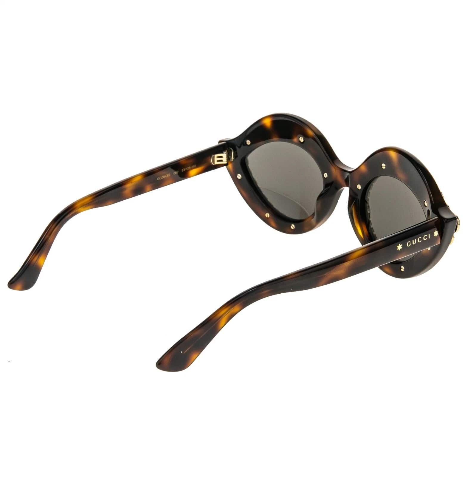 Gucci GUCCI GG0045S CRYSTAL 0045 LIPS Cat Eye Havana Sunglasses Size ONE SIZE - 7 Thumbnail