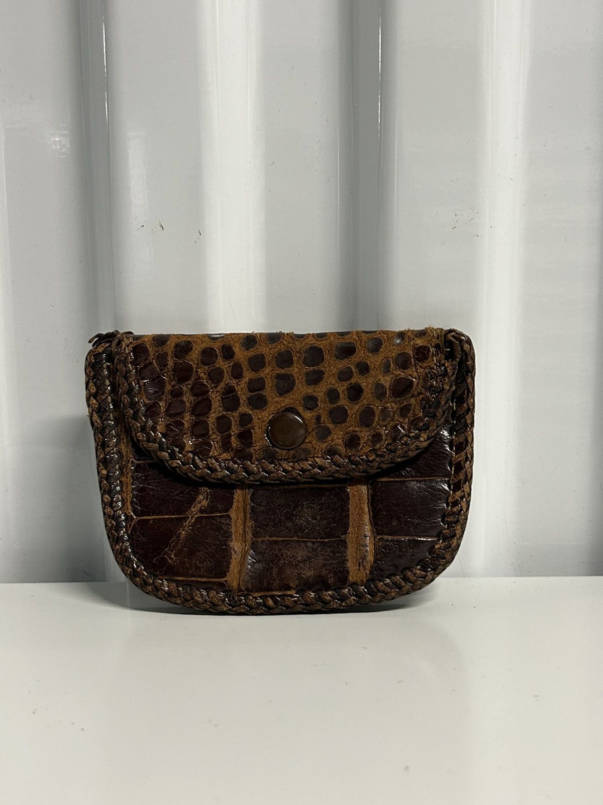 If Six Was Nine × Le Grande Bleu (L.G.B.) × Vintage Handmade alligator wallet Size ONE SIZE - 1 Thumbnail