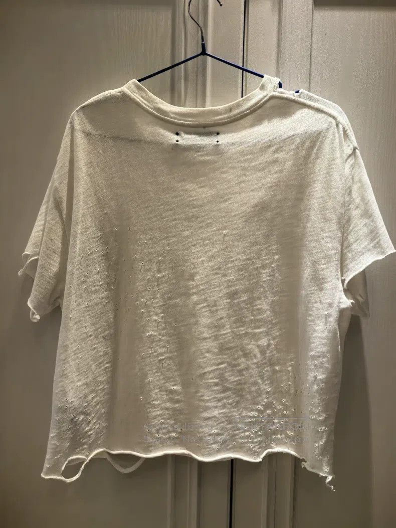 Amiri Amiri Ripped Pure White T-Shirt Size US XS / EU 42 / 0 - 2 Thumbnail