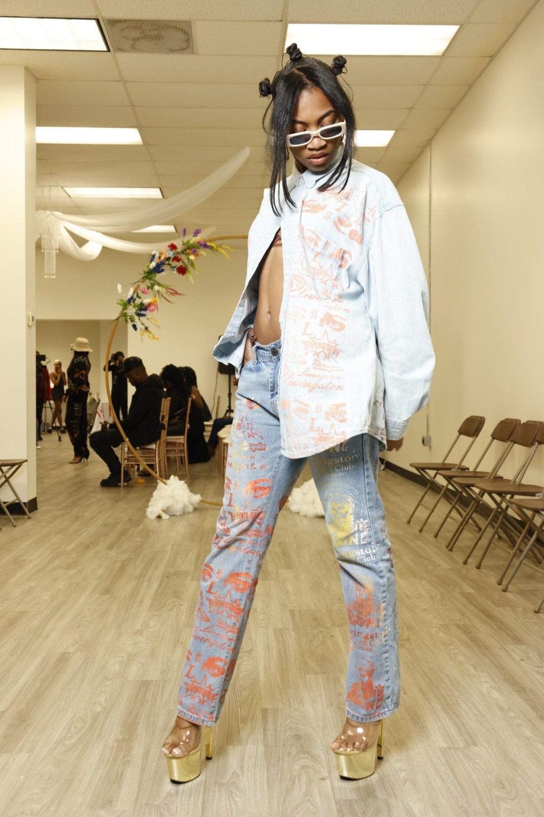 Japanese Brand Up/Cycled Denim Dead Klansman/Pornstar Button Up Shirt Size US L / EU 52-54 / 3 - 1 Thumbnail