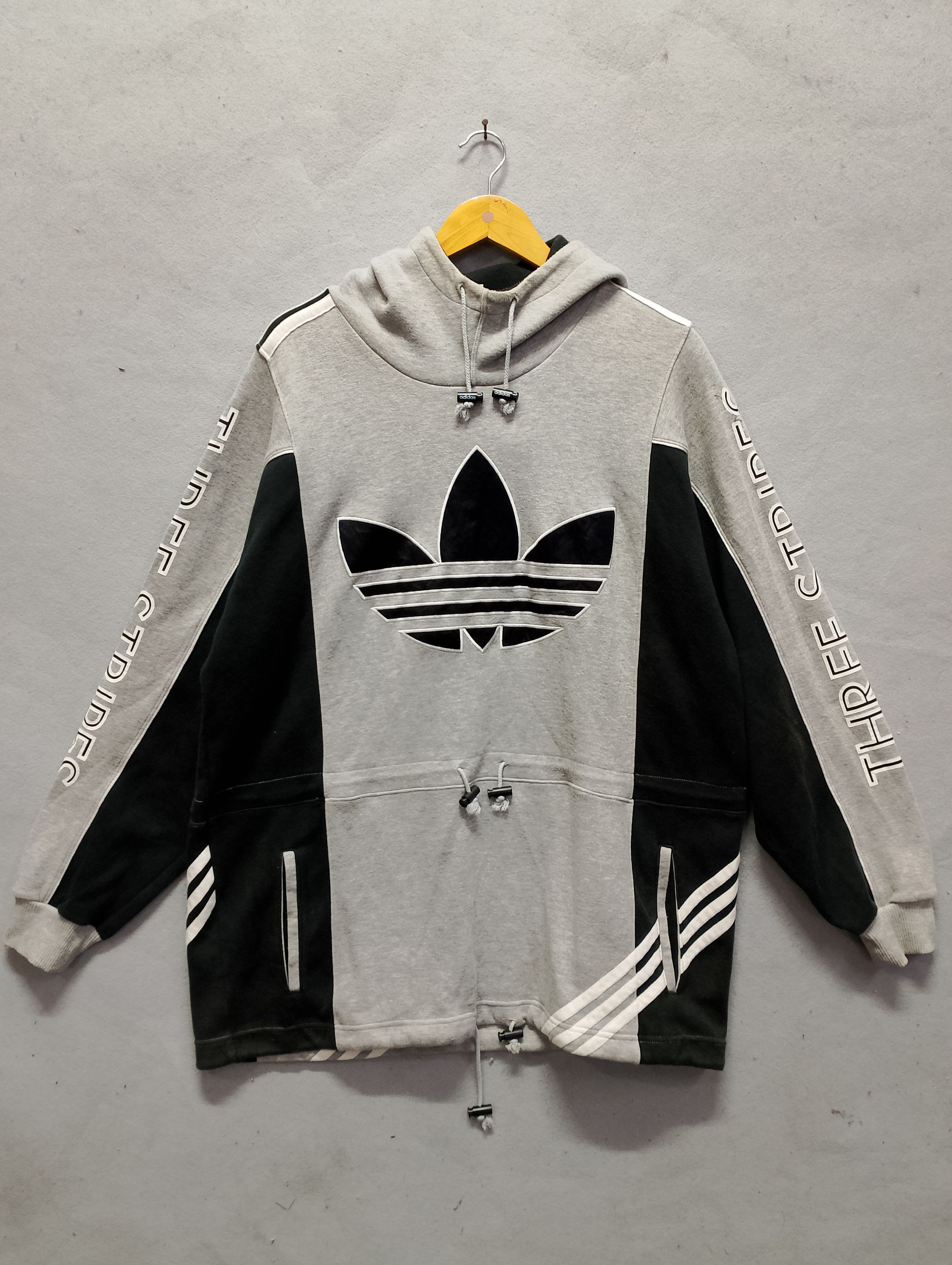 Adidas Vintage Adidas Trefoil Hoodie Made in Japan Size US L / EU 52-54 / 3 - 2 Thumbnail