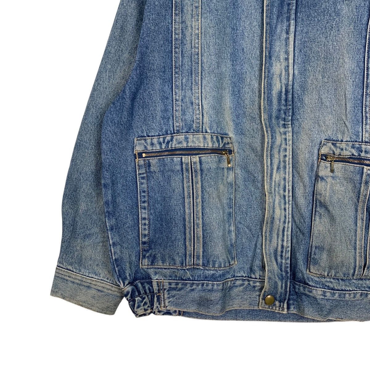 Japan Rags Vintage 90's GRANCISCO Washed Blue Denim Jacket #2733-C123 Size US L / EU 52-54 / 3 - 3 Thumbnail