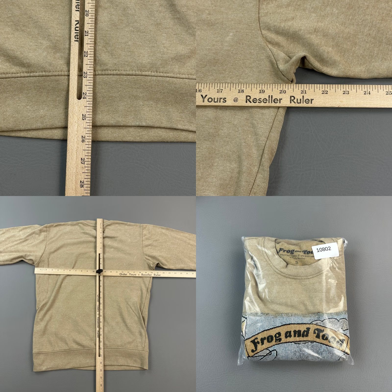 Champion Nike Frog and Toad Sweatshirt Mens Small Beige Kite Tapestry Crewneck Pullover Size US S / EU 44-46 / 1 - 8 Thumbnail