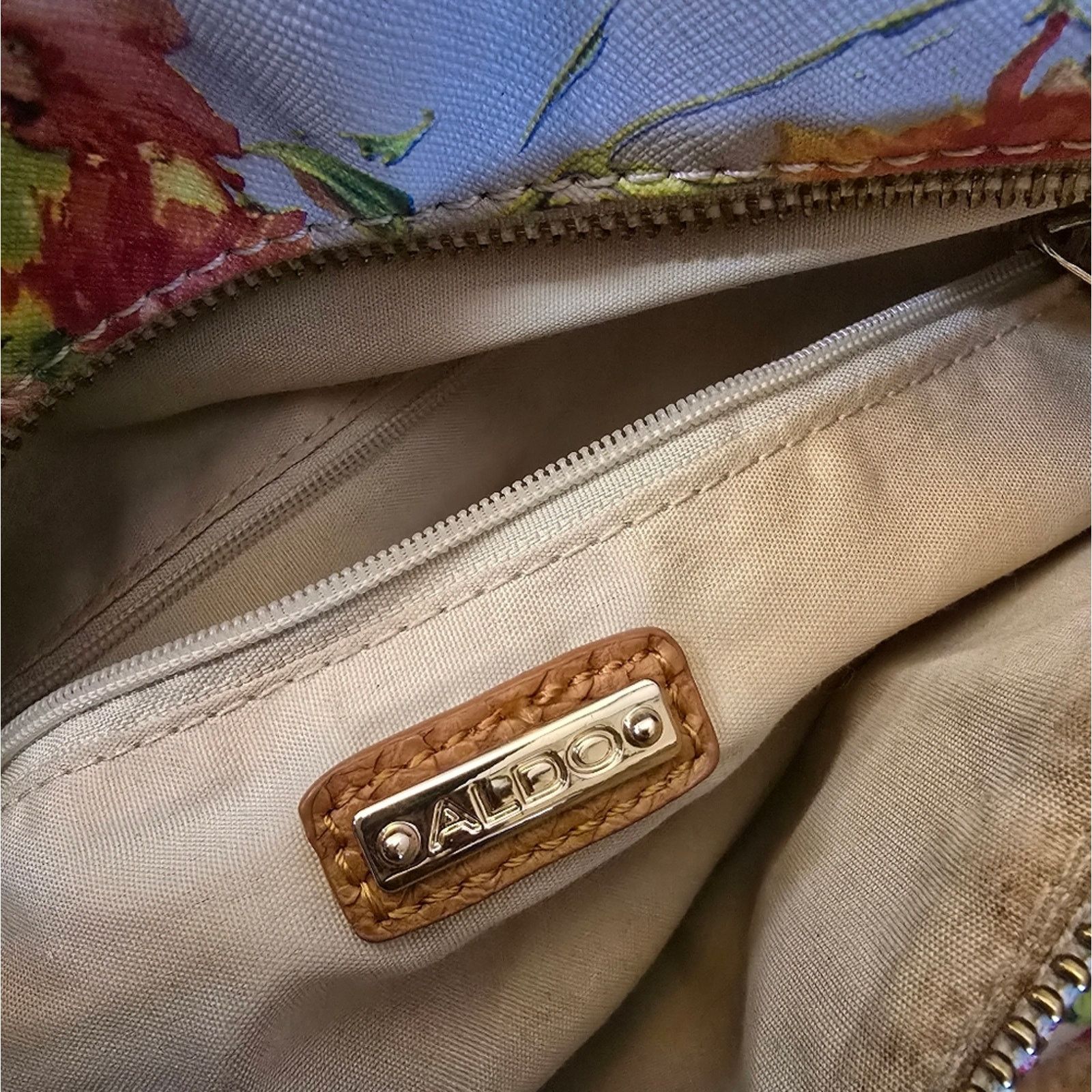 Aldo Multicolored Floral ALDO Handbag Size ONE SIZE - 5 Thumbnail