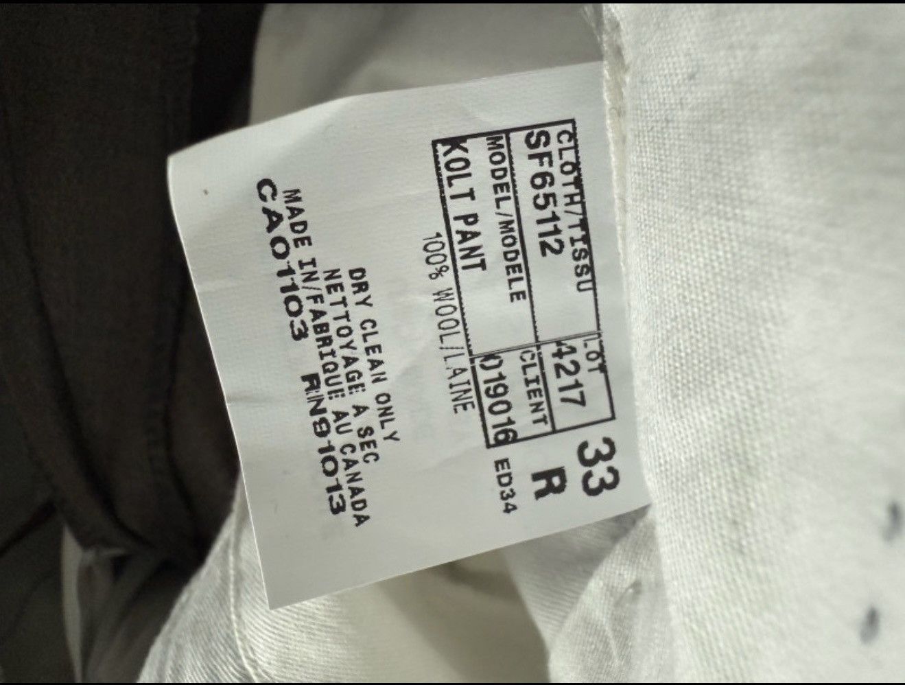 Loro Piana New Loro Piana Kolt Pants Size US 34 / EU 50 - 6 Thumbnail