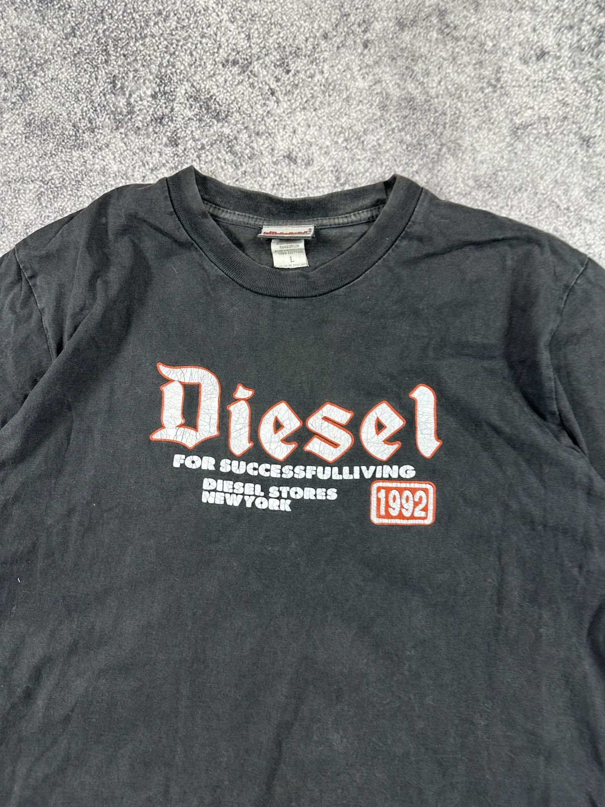 Diesel Y2K Vintage Diesel Big Logo Streetwear Avant Garde Rare VTg Size US L / EU 52-54 / 3 - 2 Thumbnail