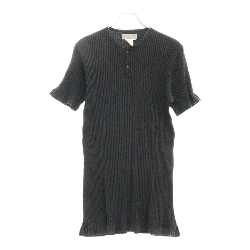 Yohji Yamamoto Yohji Yamamoto POUR HOMME henry short sleeve t-shirt Size US XXL / EU 58 / 5 - 1 Thumbnail