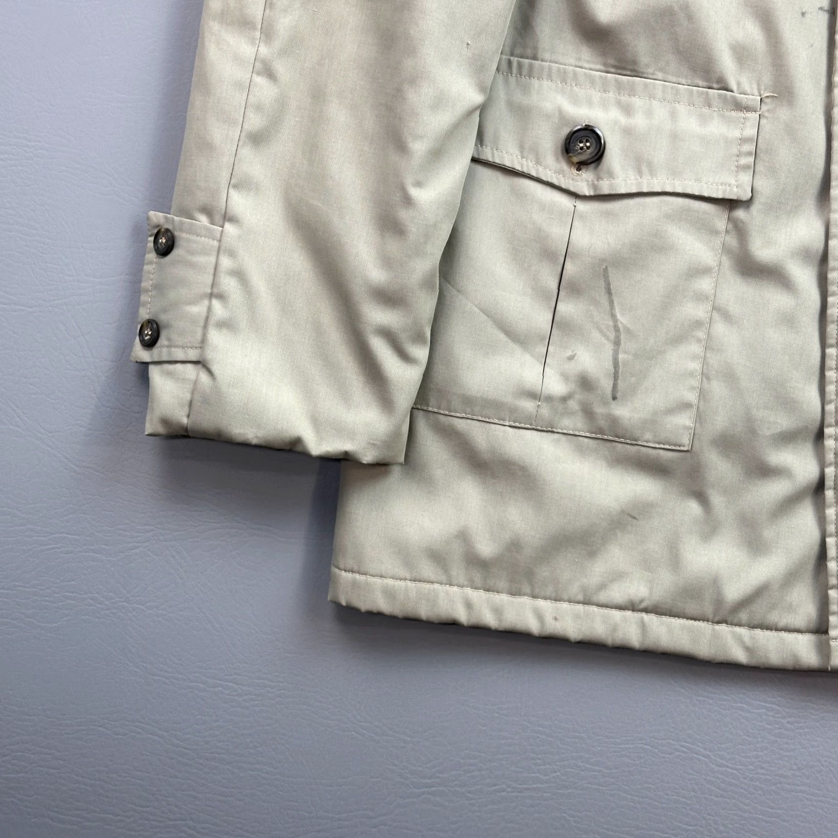 Vintage VINTAGE Citation Jacket Mens 38 Beige Sherpa Lined Chore Utility Western 70s Jacket Size US XXS / EU 40 - 2 Thumbnail