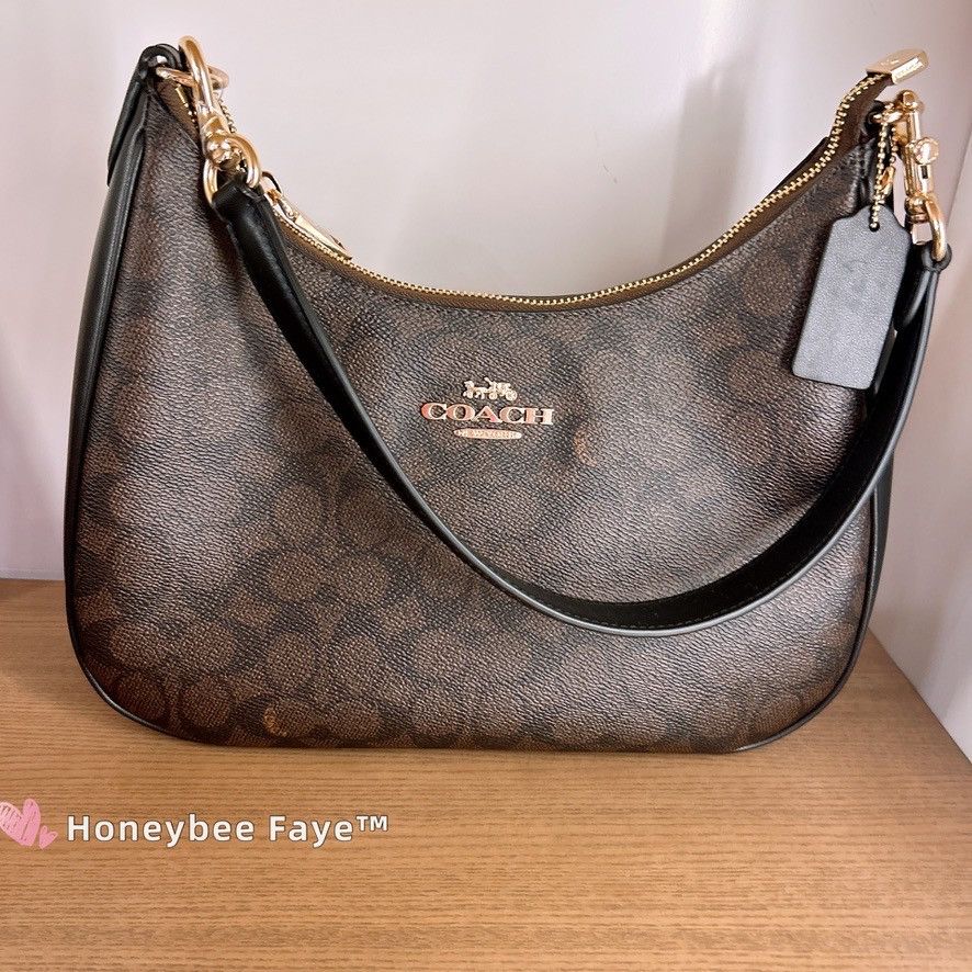 Coach NWT Coach Teri Hobo Bag In Signature Canvas CV940 Size ONE SIZE - 4 Thumbnail