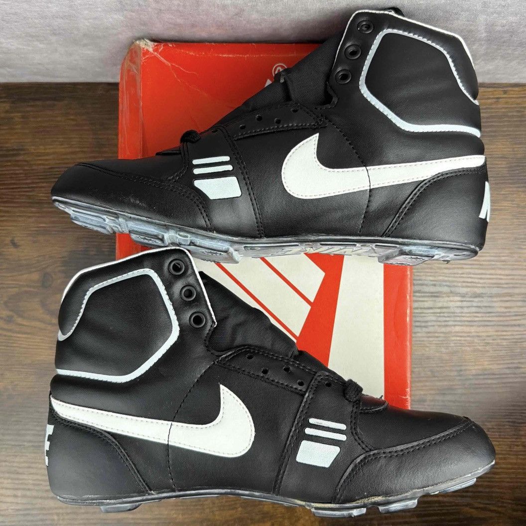 Nike NEW Vintage Nike Strike Force Football Cleats Black 1980s OG Size US 9.5 / EU 42-43 - 4 Thumbnail
