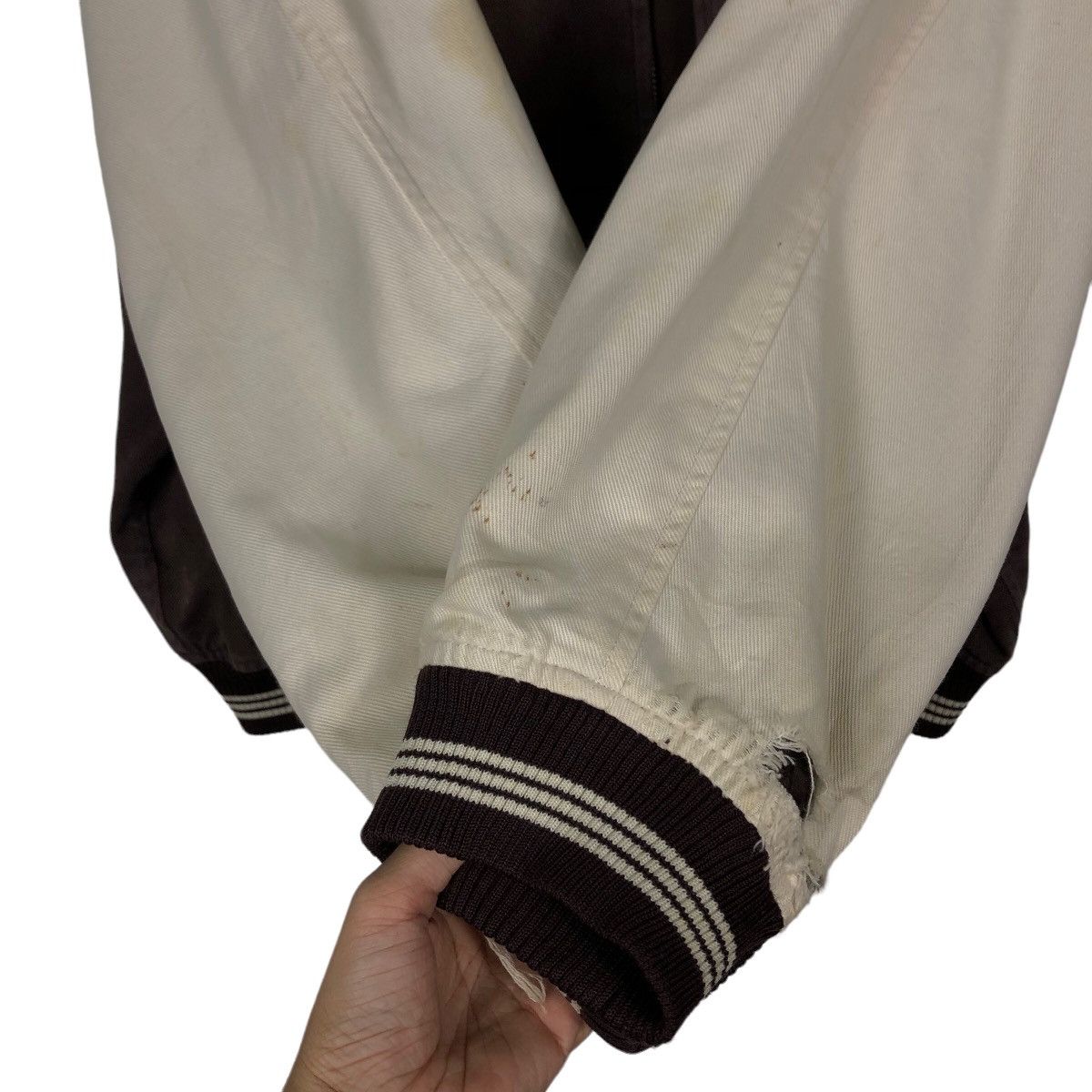 Japanese Brand 🔥90s Vintage Varsity Jacket Blue on Pink Big Logo Spell Out Size US M / EU 48-50 / 2 - 11 Thumbnail