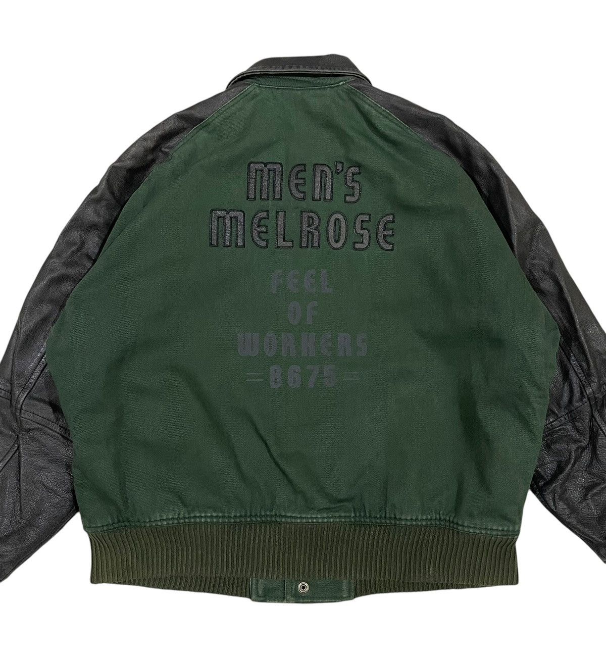 Vintage Men’s Melrose Leather Varsity Jacket Size US M / EU 48-50 / 2 - 7 Thumbnail