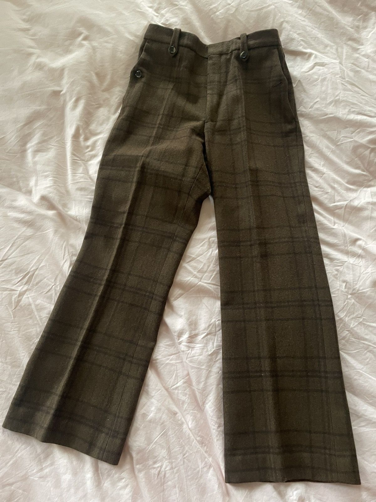 image of Dries Van Noten Wool Pants in Brown, Men's (Size 30)
