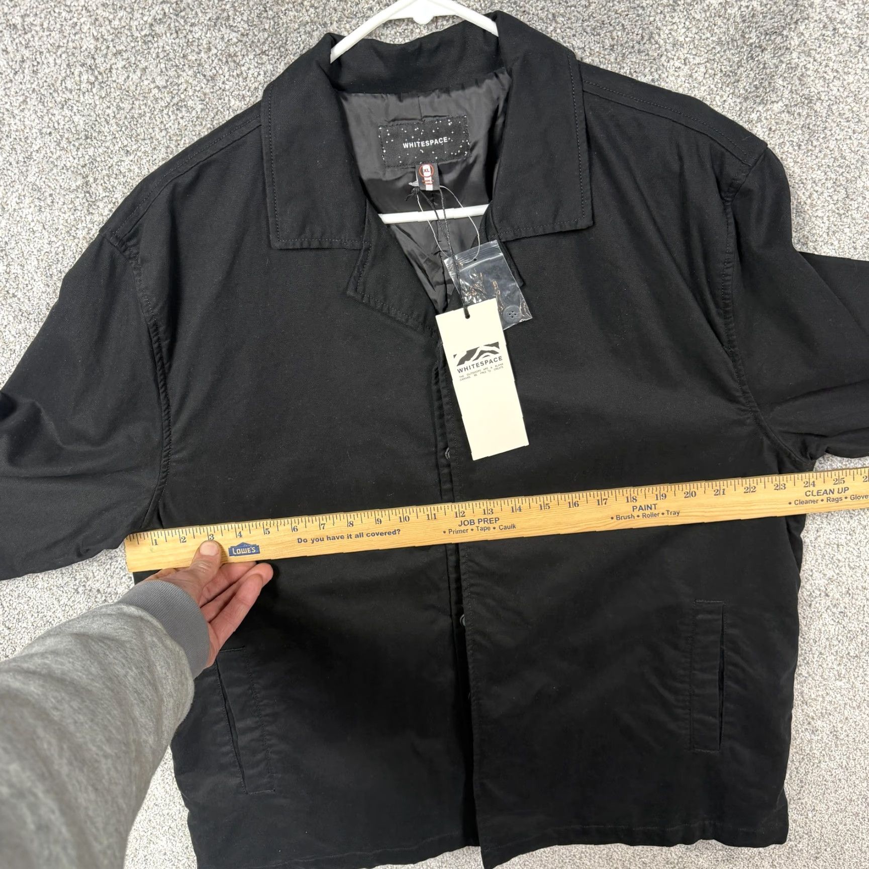 Vintage Whitespace Camp Shirt Jacket Mens XL Black Windbreaker Canvas Jacket Size US XL / EU 56 / 4 - 4 Thumbnail