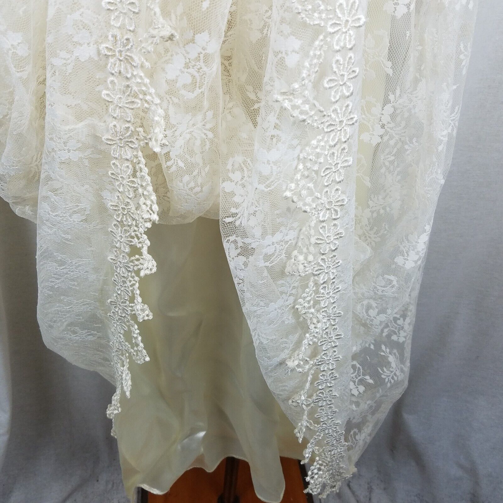 Jessica McClintock Vtg 80s JESSICA MCCLINTOCK BRIDAL Gunne Sax Dress Lace 12 Size XL / US 12-14 / IT 48-50 - 4 Thumbnail