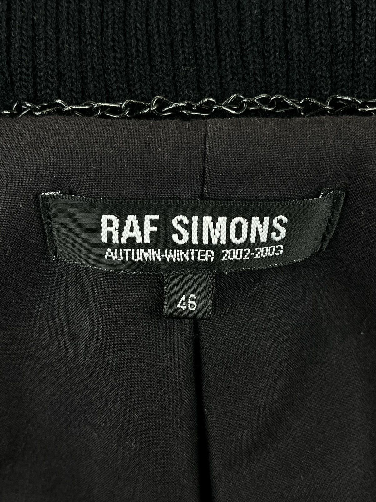 Raf Simons AW02 Raf Simons Virginia Creeper Leather Varsity Jacket Size US S / EU 44-46 / 1 - 6 Thumbnail