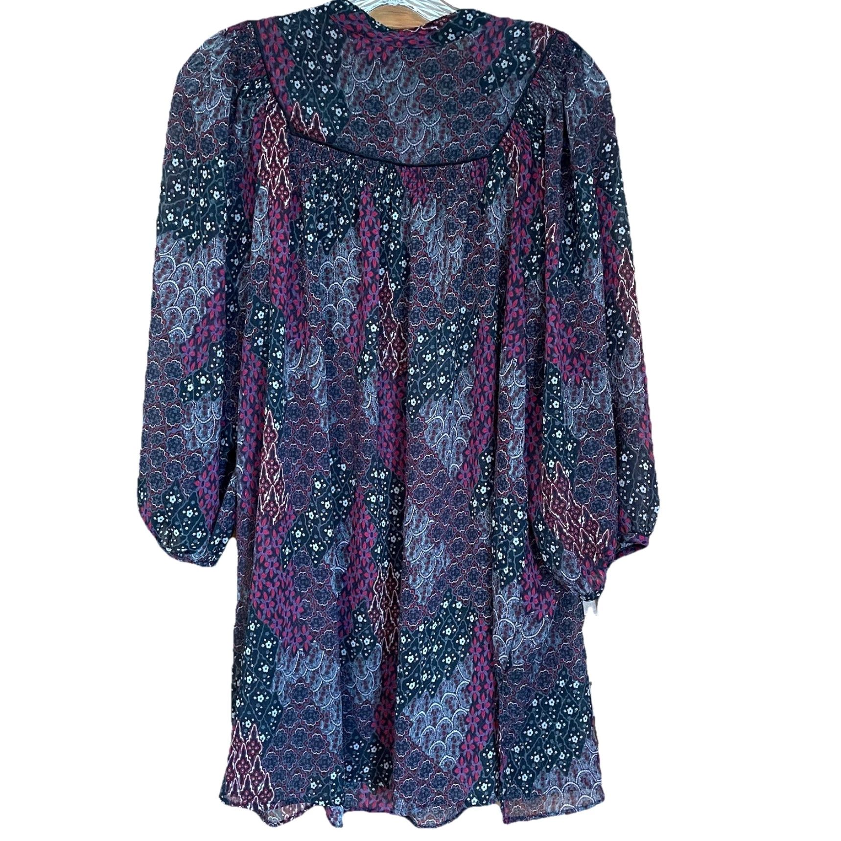 Vintage a.n.a A New Approach Plus 2X Boho Tunic Top Paisley 3/4 Sleeve Blouse Mens? Womens? Size XXL / US 16-18 / IT 52-54 - 2 Thumbnail