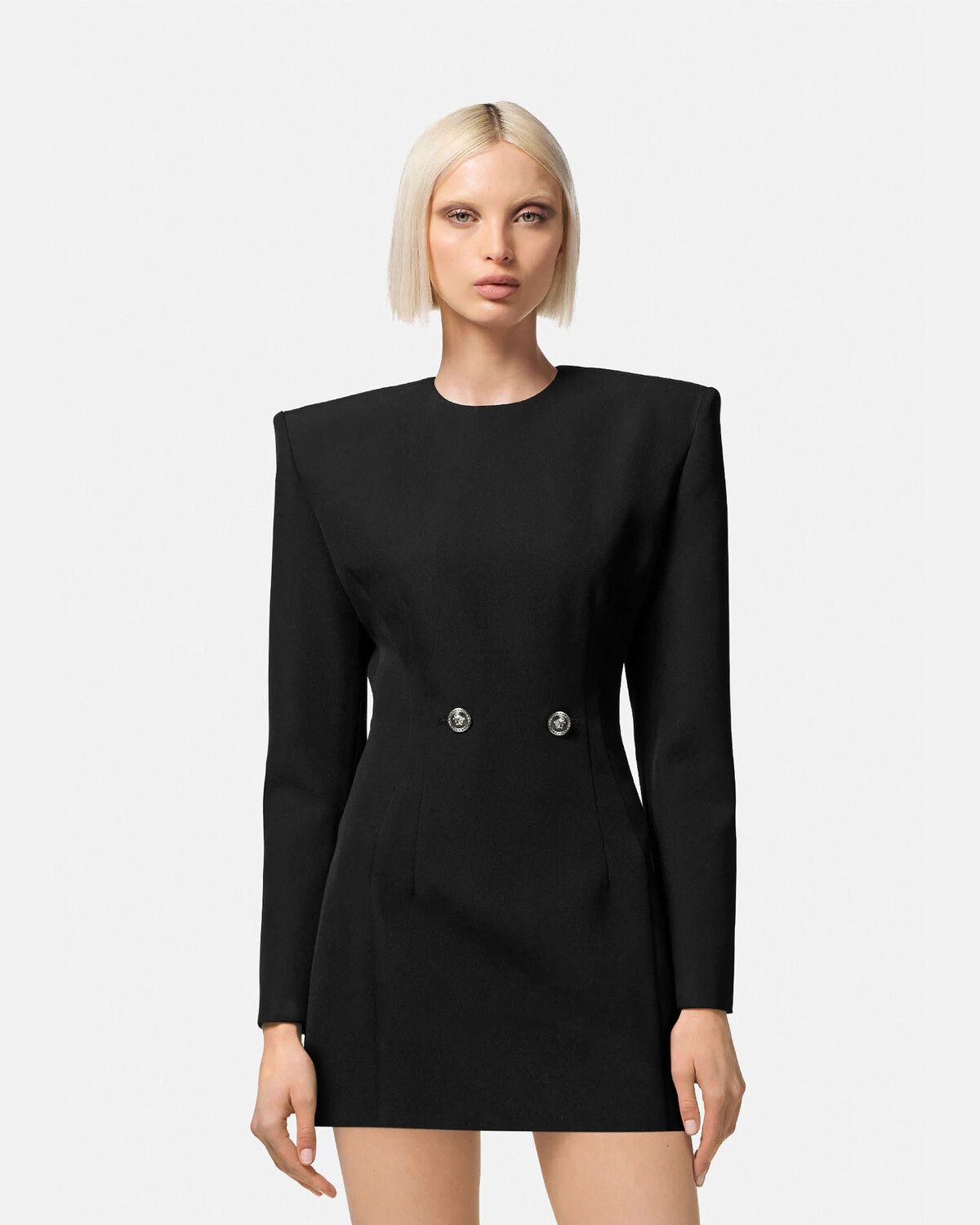 Versace o1y0226 Mini Dress in Black Size XS / US 0-2 / IT 36-38 - 3 Thumbnail