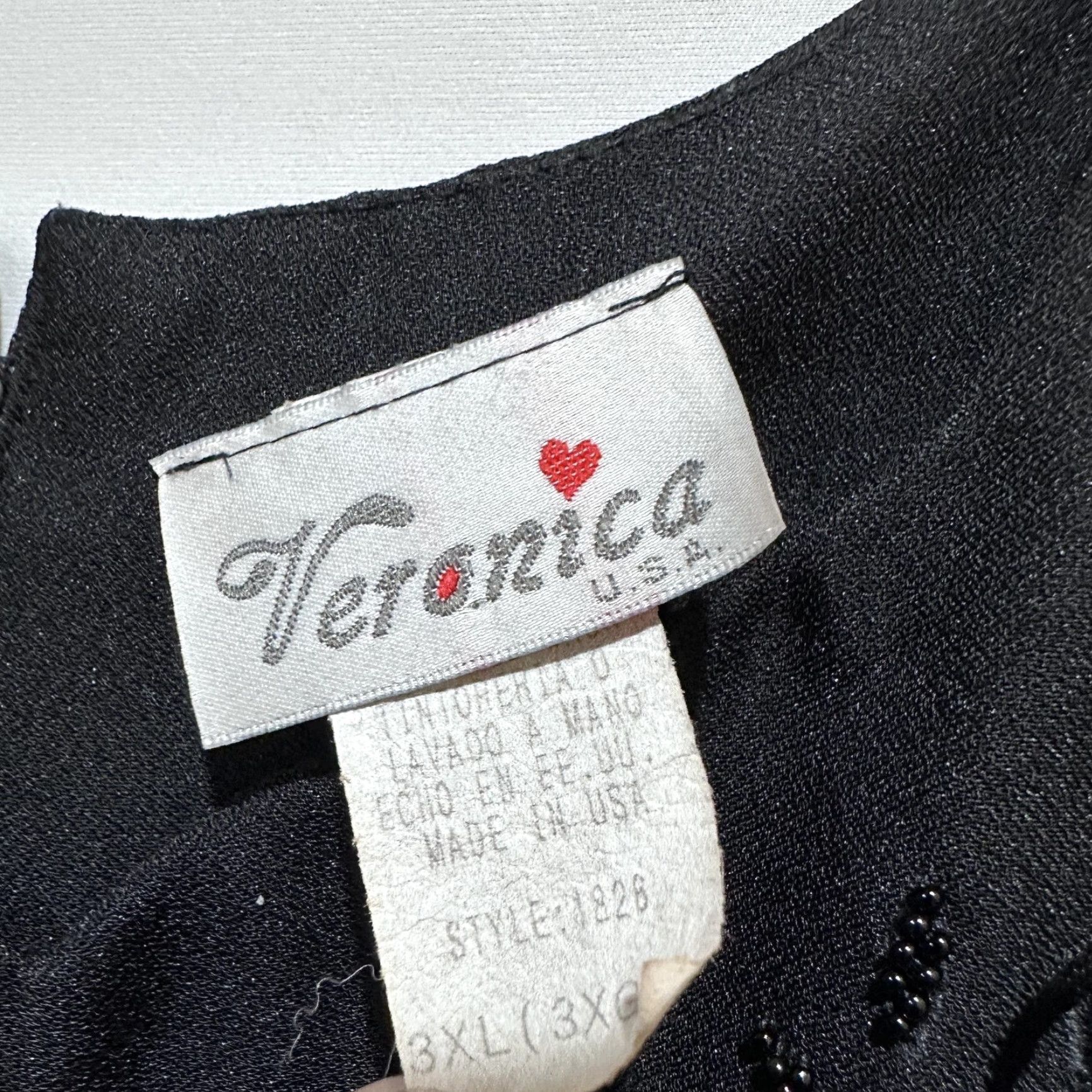 Vintage VINTAGE Veronica Black Beaded Dress 3XL Slim Sheath Evening Cocktail Party/Cocktail Mens Womens Girls? Size XXL / US 16-18 / IT 52-54 - 4 Thumbnail