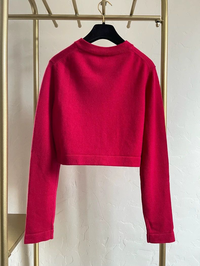 Chanel Chanel 22b cherry red short cardigan coat Size XS / US 0-2 / IT 36-38 - 2 Thumbnail