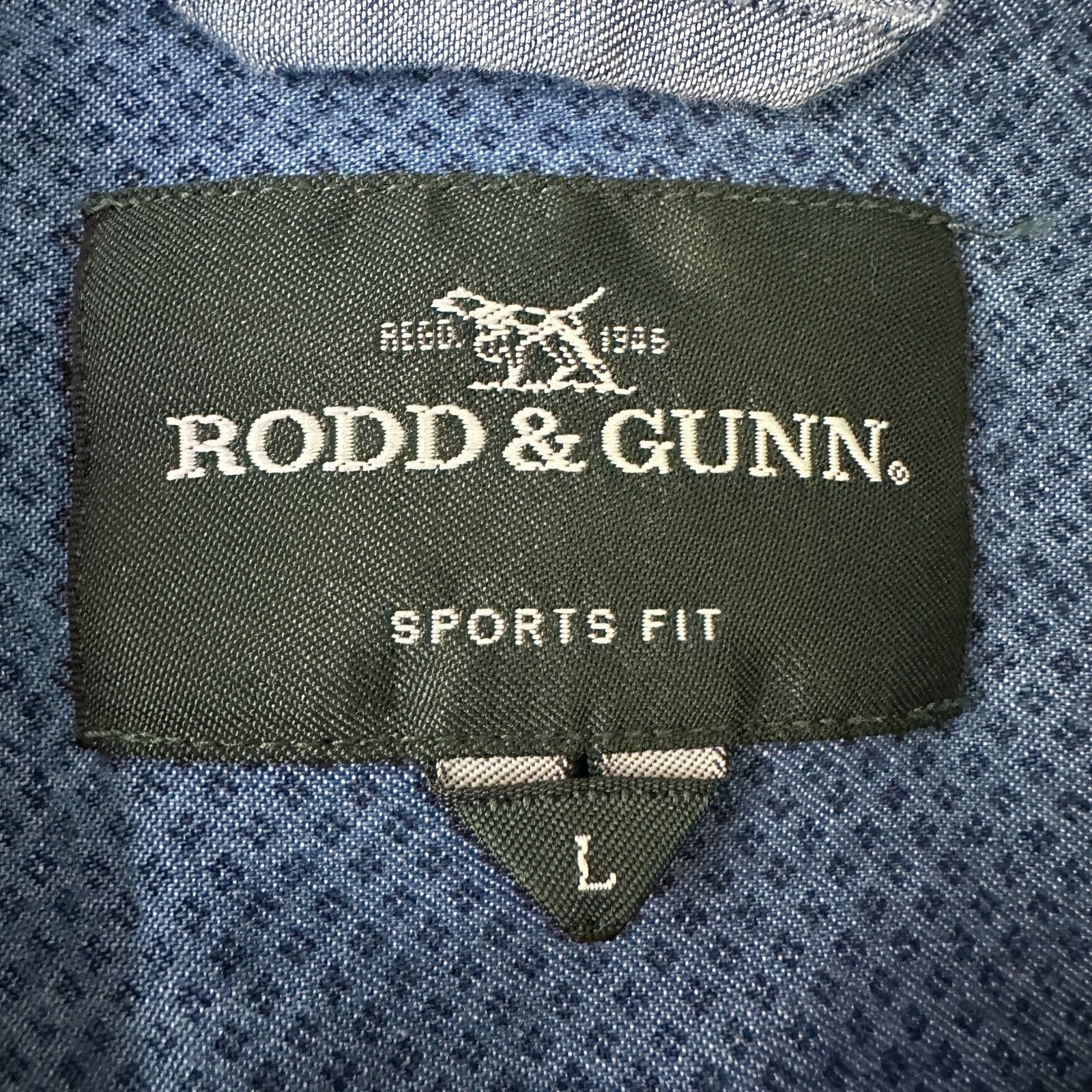 Rodd & Gunn Rodd & Gunn Shirt Men L Blue Geometric Button-Up Sports Fit Size US L / EU 52-54 / 3 - 6 Thumbnail