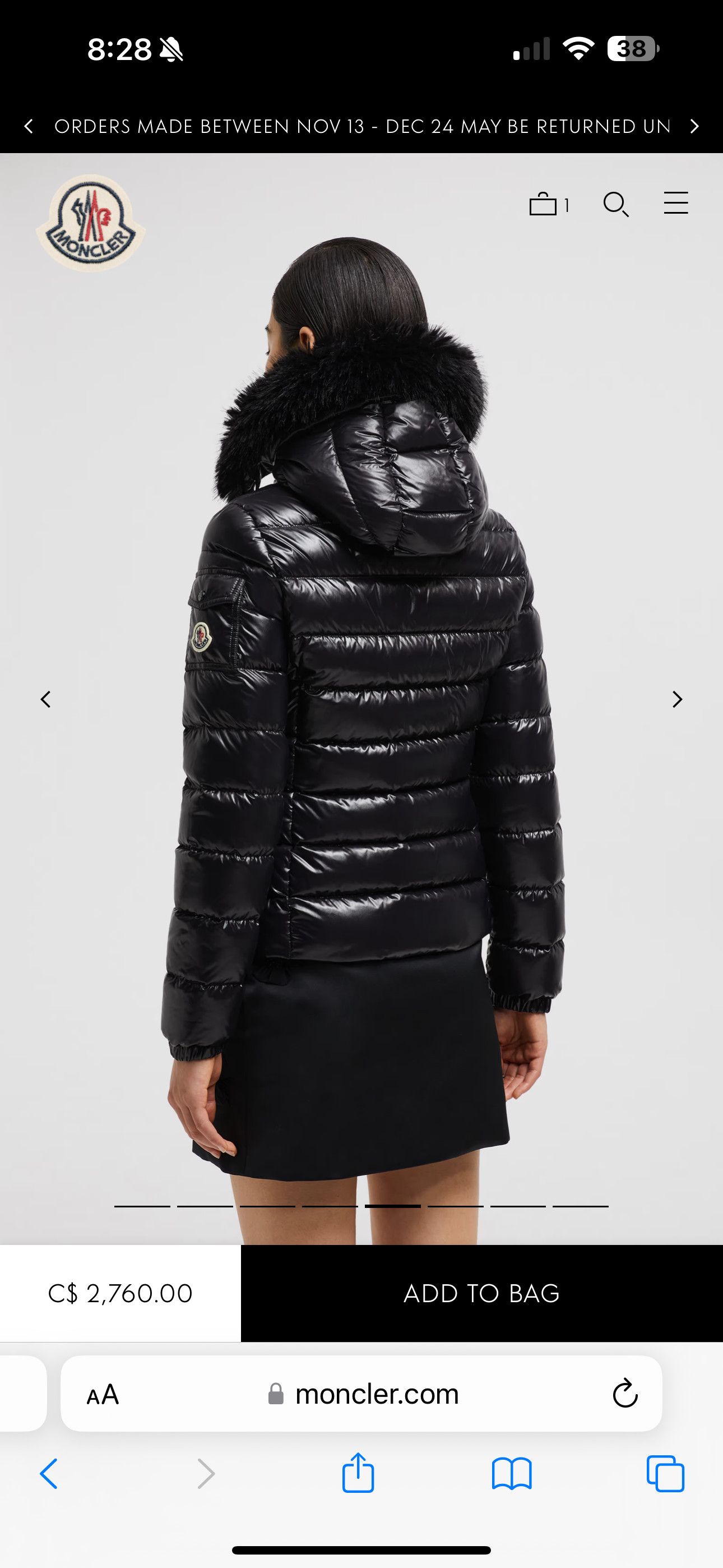 Moncler Moncler Badyf Jacket Size XS / US 0-2 / IT 36-38 - 2 Thumbnail