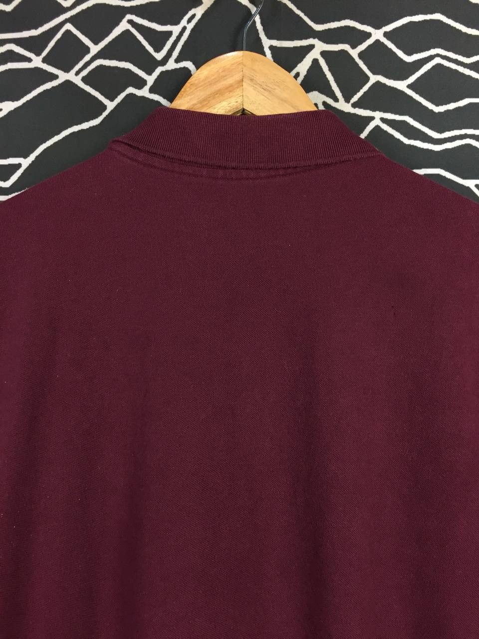 Gap GAP Burgundy Retro Horizontal Striped Essentials Polo Shirt Size US XL / EU 56 / 4 - 5 Thumbnail