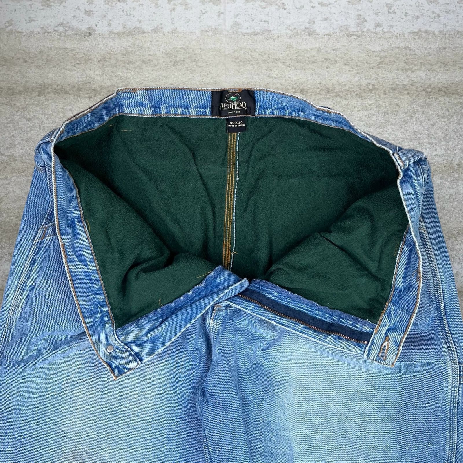 Redhead Vintage 90s RedHead Carpenter Jeans 40x30 Relaxed Light Wash Size US 40 / EU 56 - 5 Thumbnail