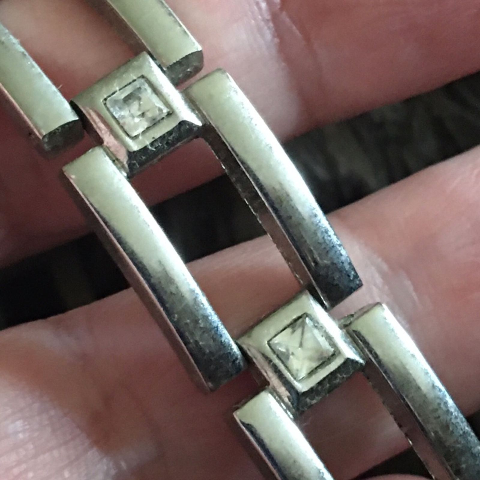 Other Ladies silver tone square rhinestone watch Size ONE SIZE - 6 Thumbnail