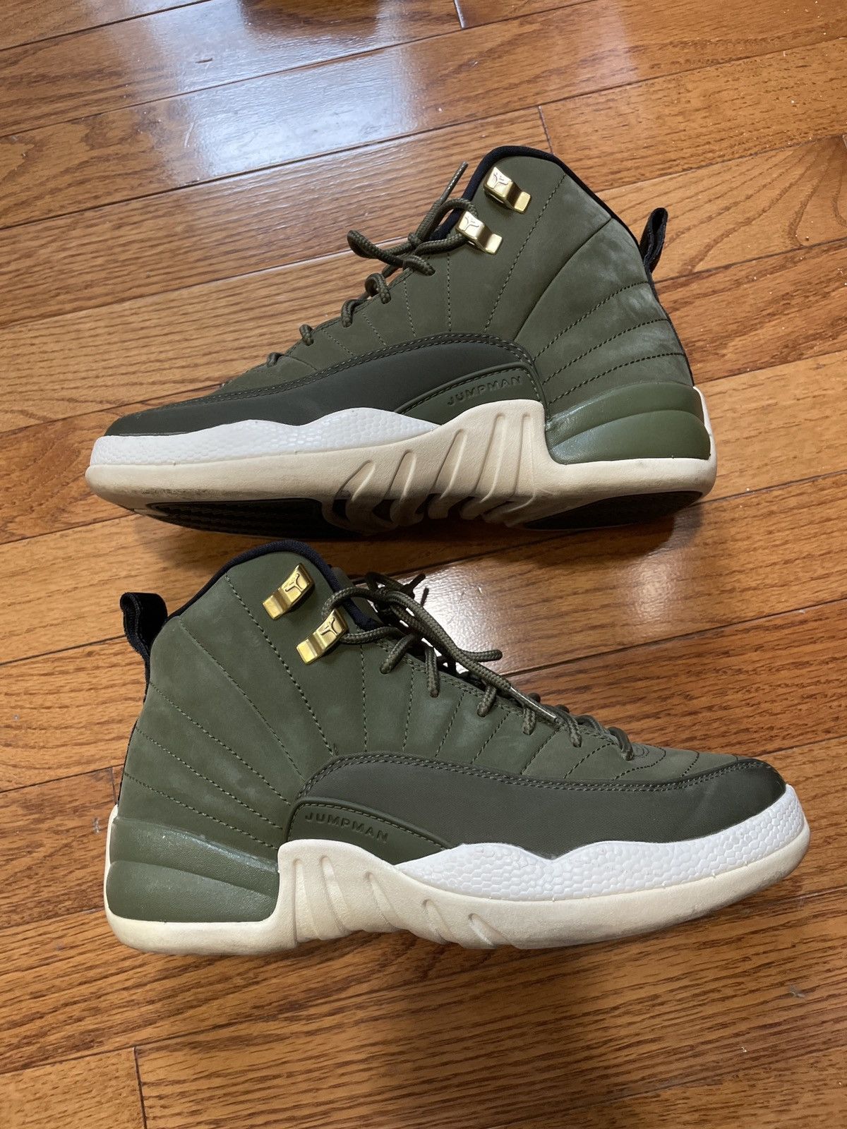 Jordan Brand Air jordan 12 olive greens Size US 5.5 / IT 35.5 - 4 Thumbnail