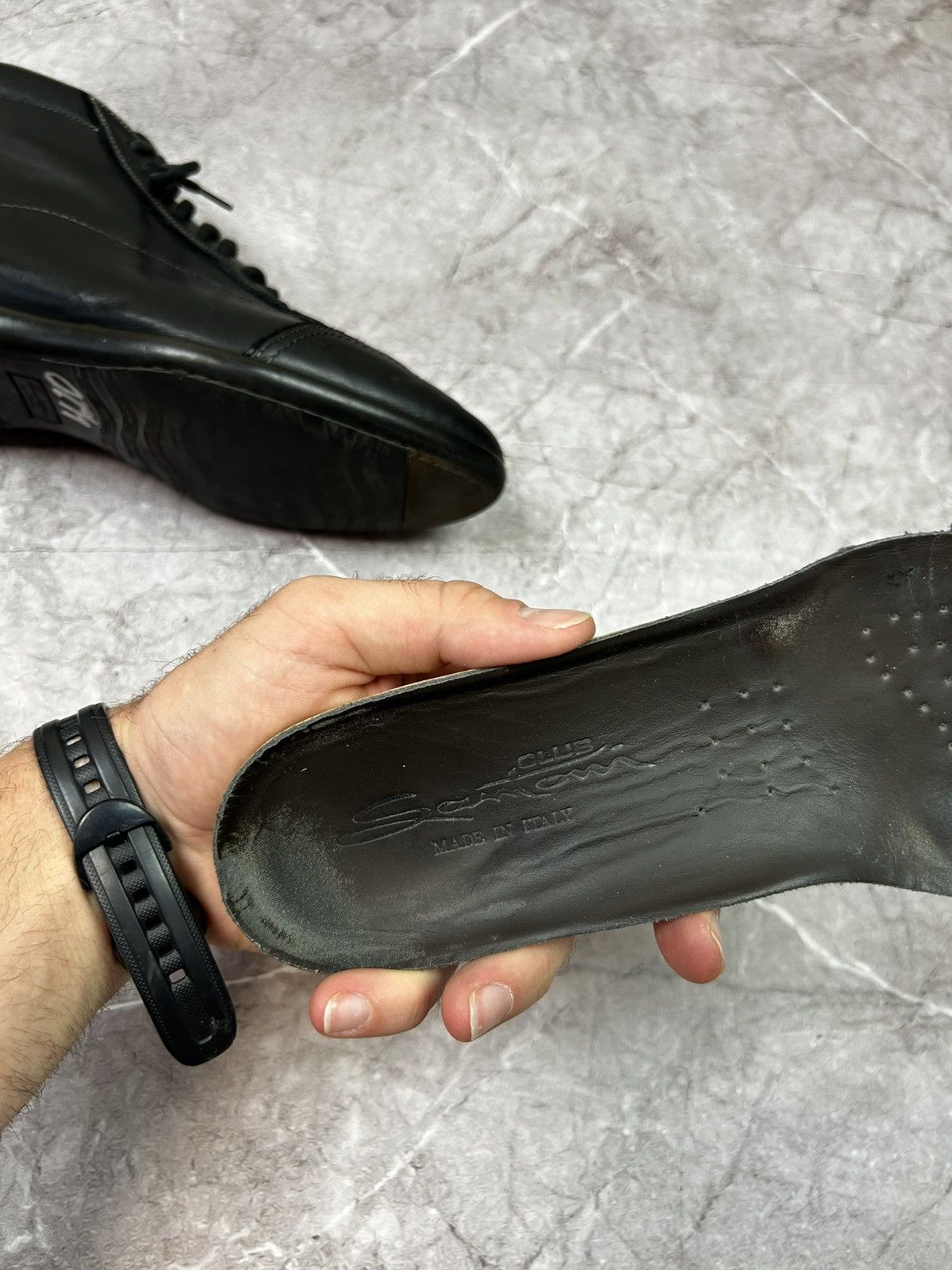 Santoni SANTONI CLUB Mens Black Soft Leather Ankle Boots Fashion Size US 7 / EU 40 - 13 Thumbnail