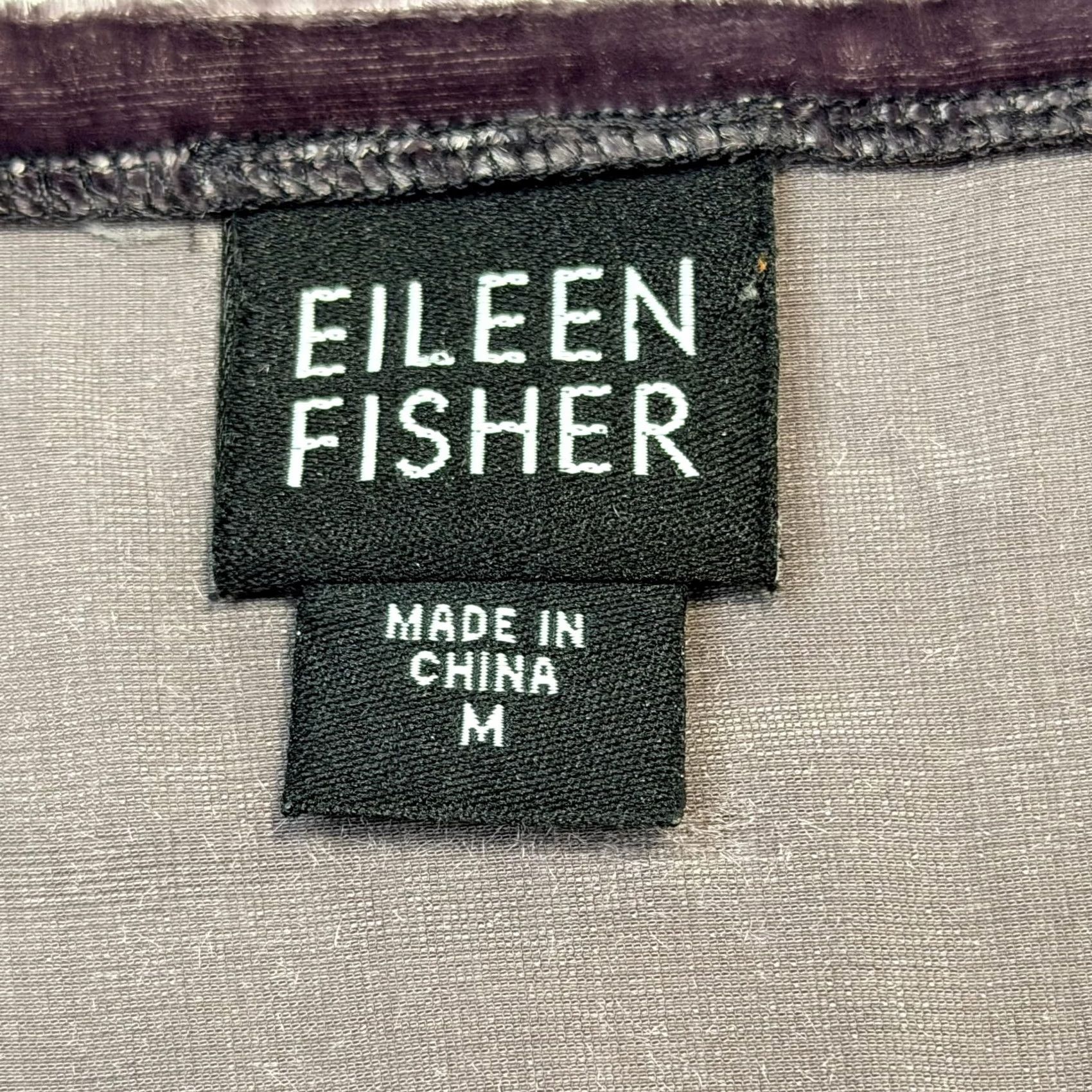 Eileen Fisher VINTAGE Eileen Fisher Cardigan Womens Medium Purple Crushed Velvet Silk Blend Open Front Size M / US 6-8 / IT 42-44 - 5 Thumbnail