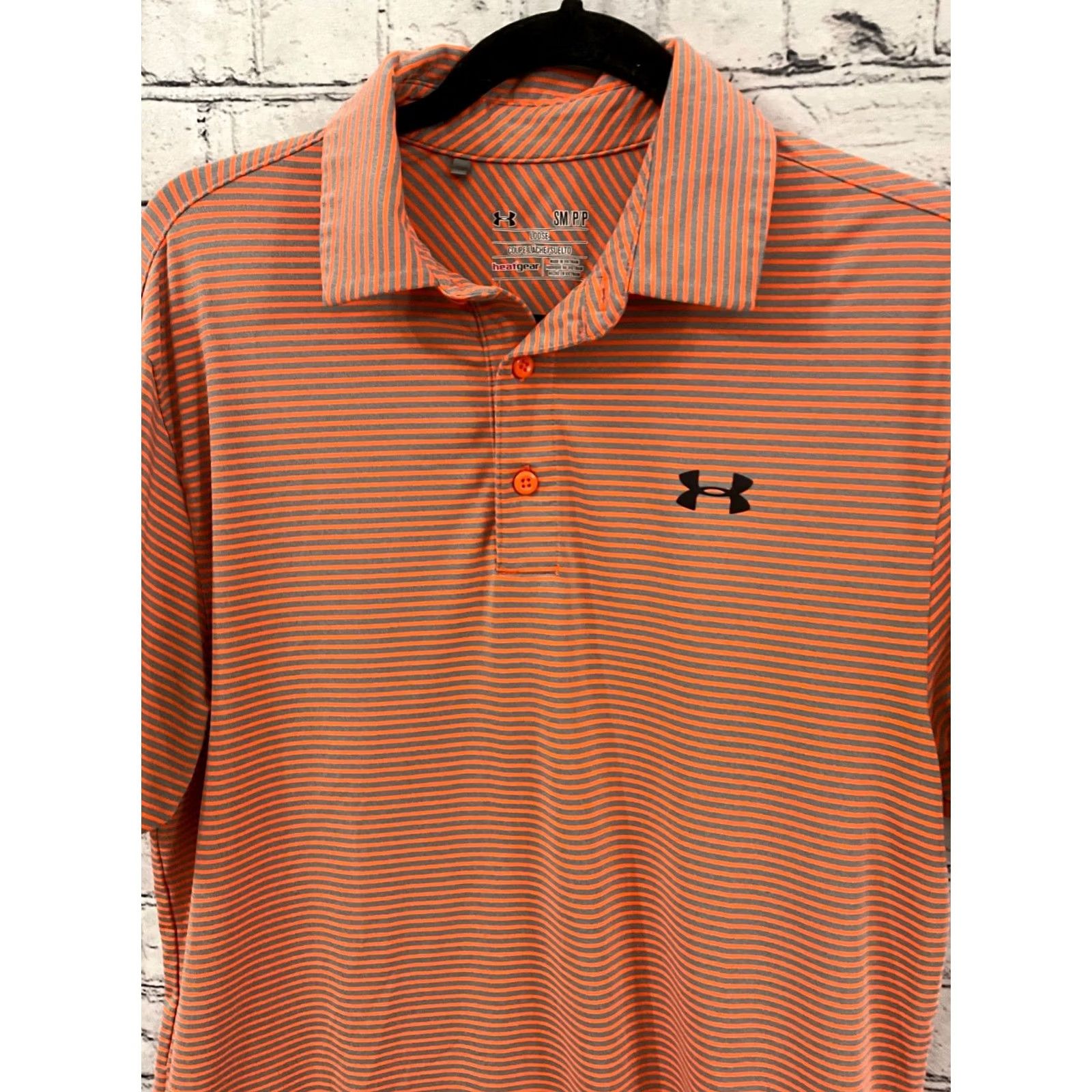Under Armour UNDER ARMOUR MENS PERFORMANCE TOP SHIRT SMALL ORANGE SHORT SLEEVE CREW NECK LOGO ACTIVEWEAR GYM & TRAINING Size US S / EU 44-46 / 1 - 2 Thumbnail