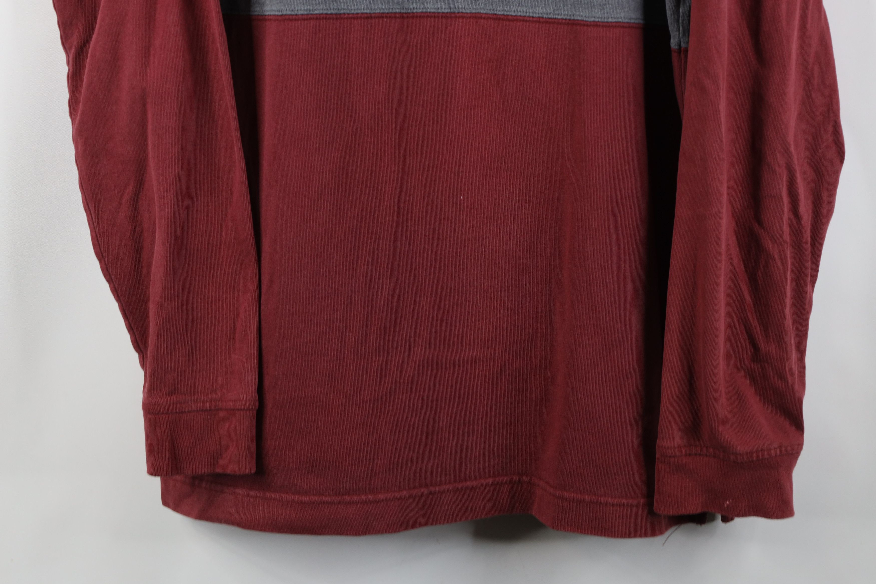 Vintage Vintage 90s Streetwear Block Long Sleeve Rugby Polo Red Size US M / EU 48-50 / 2 - 3 Thumbnail