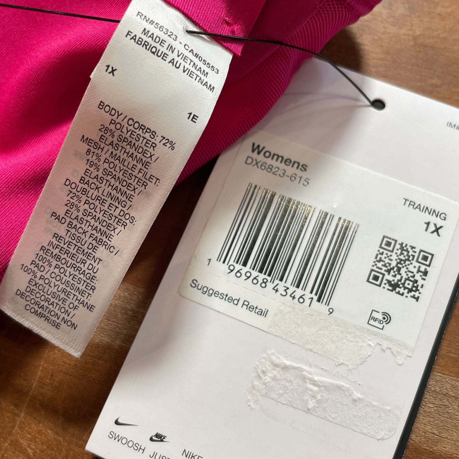 Nike Nike Women's Swoosh Medium Sports Bra hot pink 1X Size ONE SIZE - 8 Thumbnail