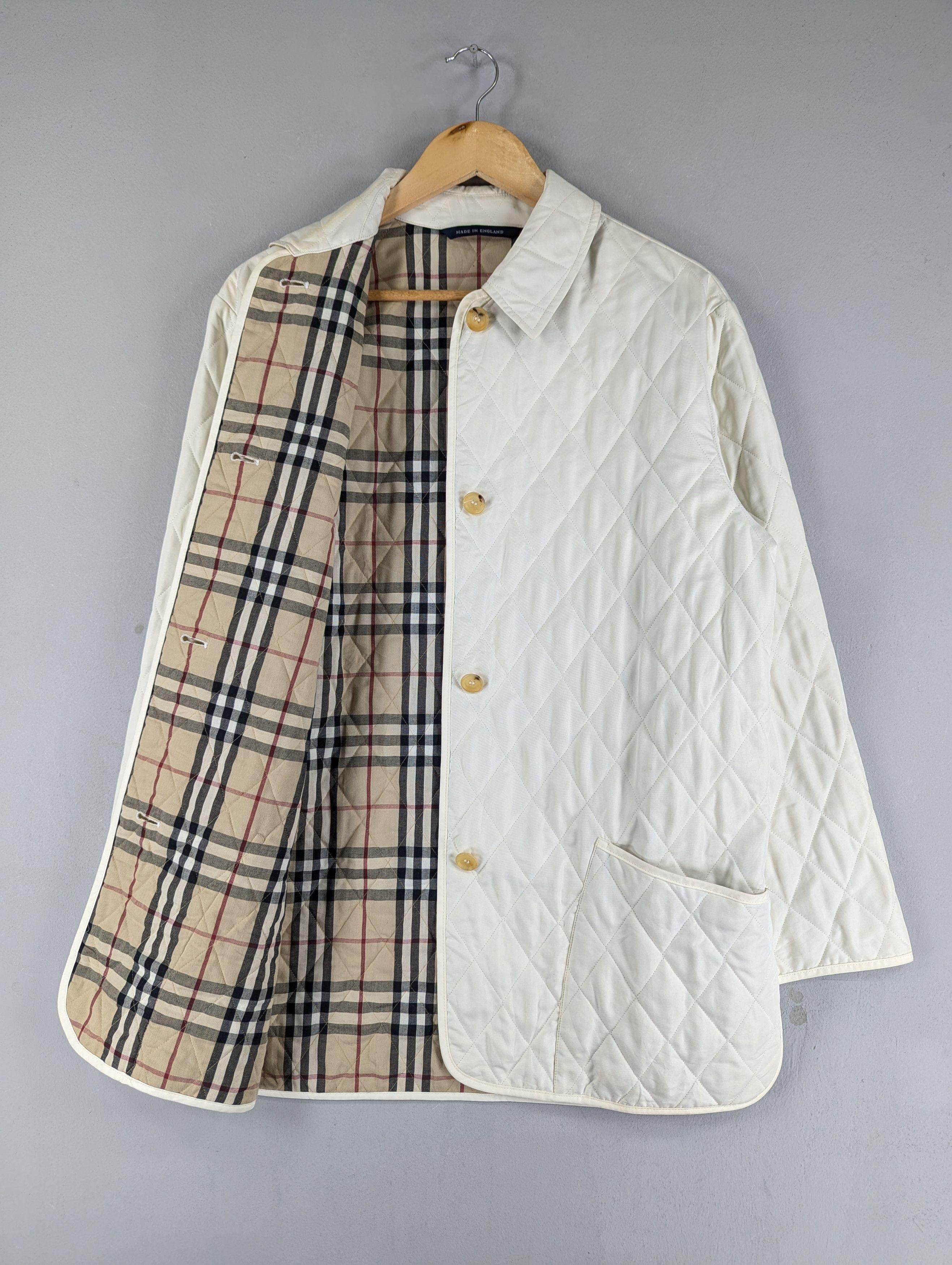 Burberry Vintage Burberry London Quilted Button Ups Jacket Size L / US 10 / IT 46 - 1 Thumbnail