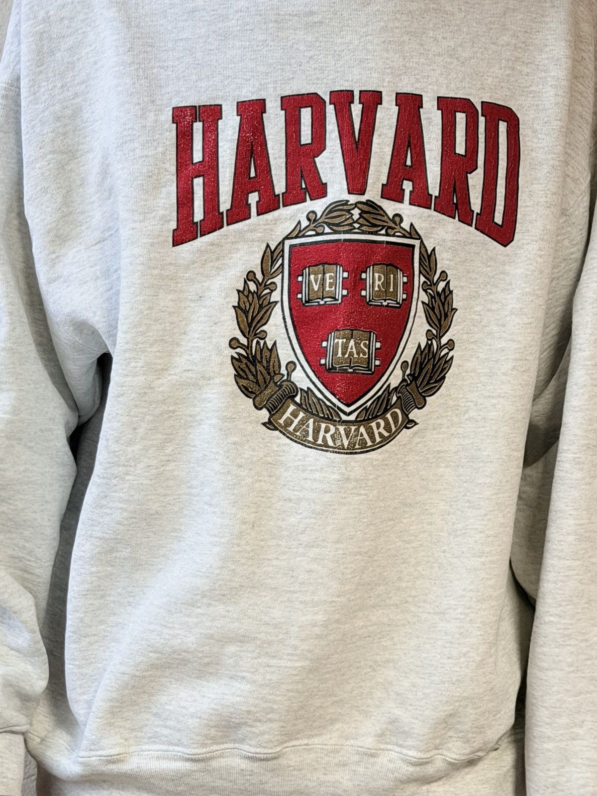 Vintage Vintage white harvard crewneck Size US L / EU 52-54 / 3 - 2 Thumbnail