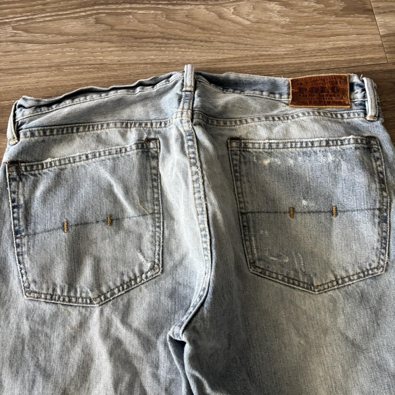 Vintage Crazy Vintage Y2K/2000s Grunge Light Wash Distressed Denim Jeans! 36x34 Size US 36 / EU 52 - 7 Thumbnail