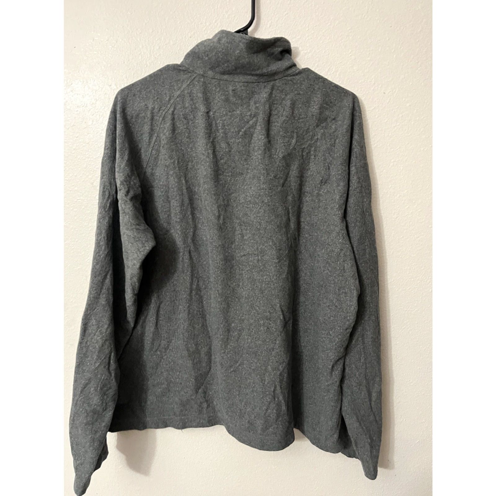 Lands' End Lands' End Pullover 1/4 Zip Sweater Mens Large 42-44 Gray Cotton Crew Neck Zip Long Sleeve Casual Mens Clothing Size US L / EU 52-54 / 3 - 3 Thumbnail