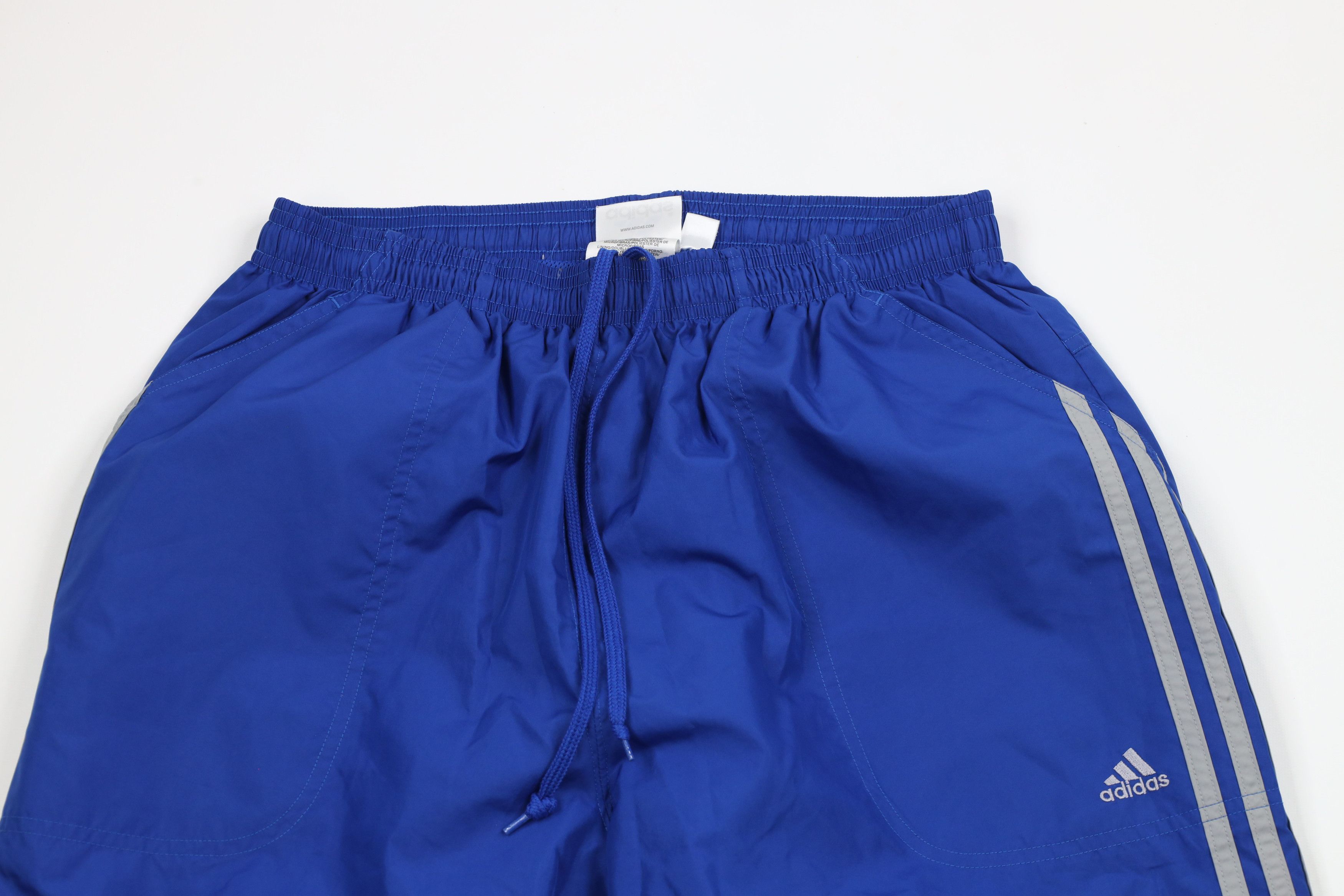 Adidas × Vintage Vintage Y2K 2001 Adidas Striped Lined Windbreaker Pants Size US 36 / EU 52 - 2 Thumbnail