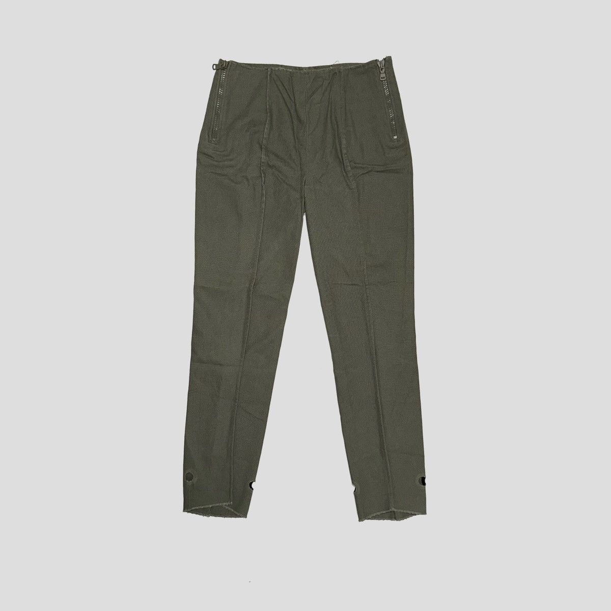 Maison Margiela 2012 H&M Collab Centered Seam Canvas Pants Size US 31 - 1 Thumbnail