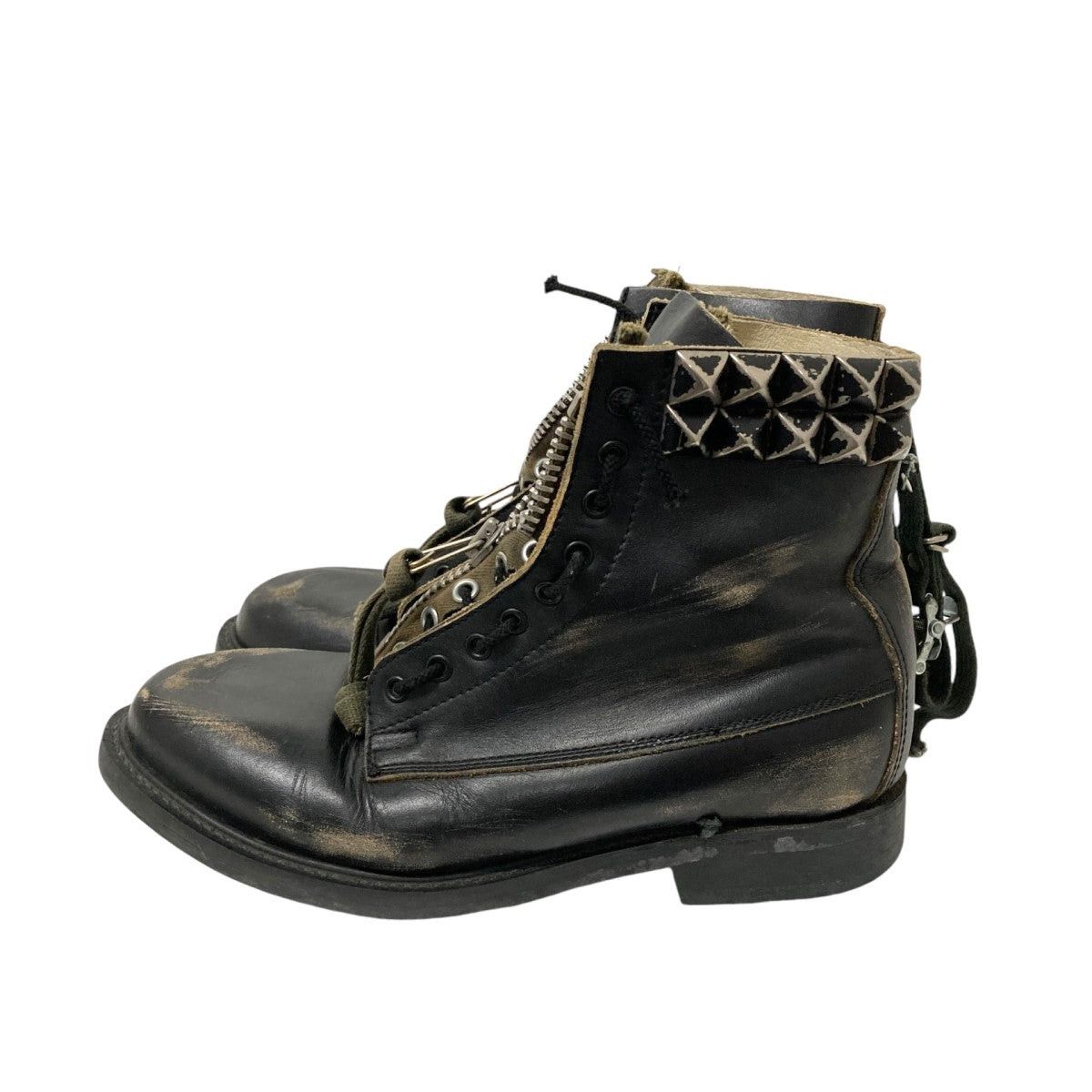 Undercover Undercover 06SS (T period) Damage processing studs boots Size US 15 / EU 48 - 3 Thumbnail