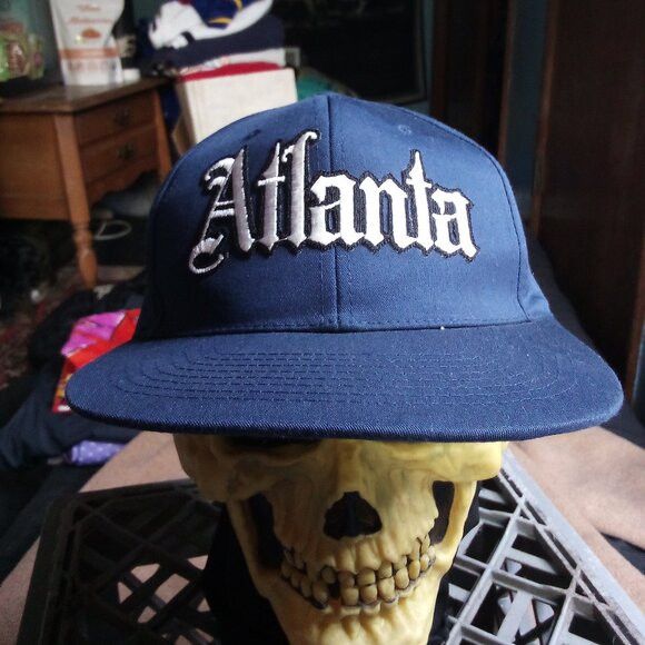 Other Deadstock Vintage Atlanta Old English Snap Hat Cap Size ONE SIZE - 1 Thumbnail
